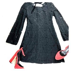 MM COUTURE BLACK LACE DRESS